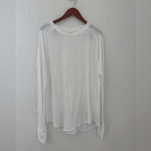 Free People We The Free White Long Sleeve T Shirt Size Small